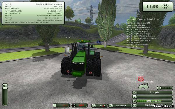 Скачать John Deere 9560R для Farming Simulator 2013
