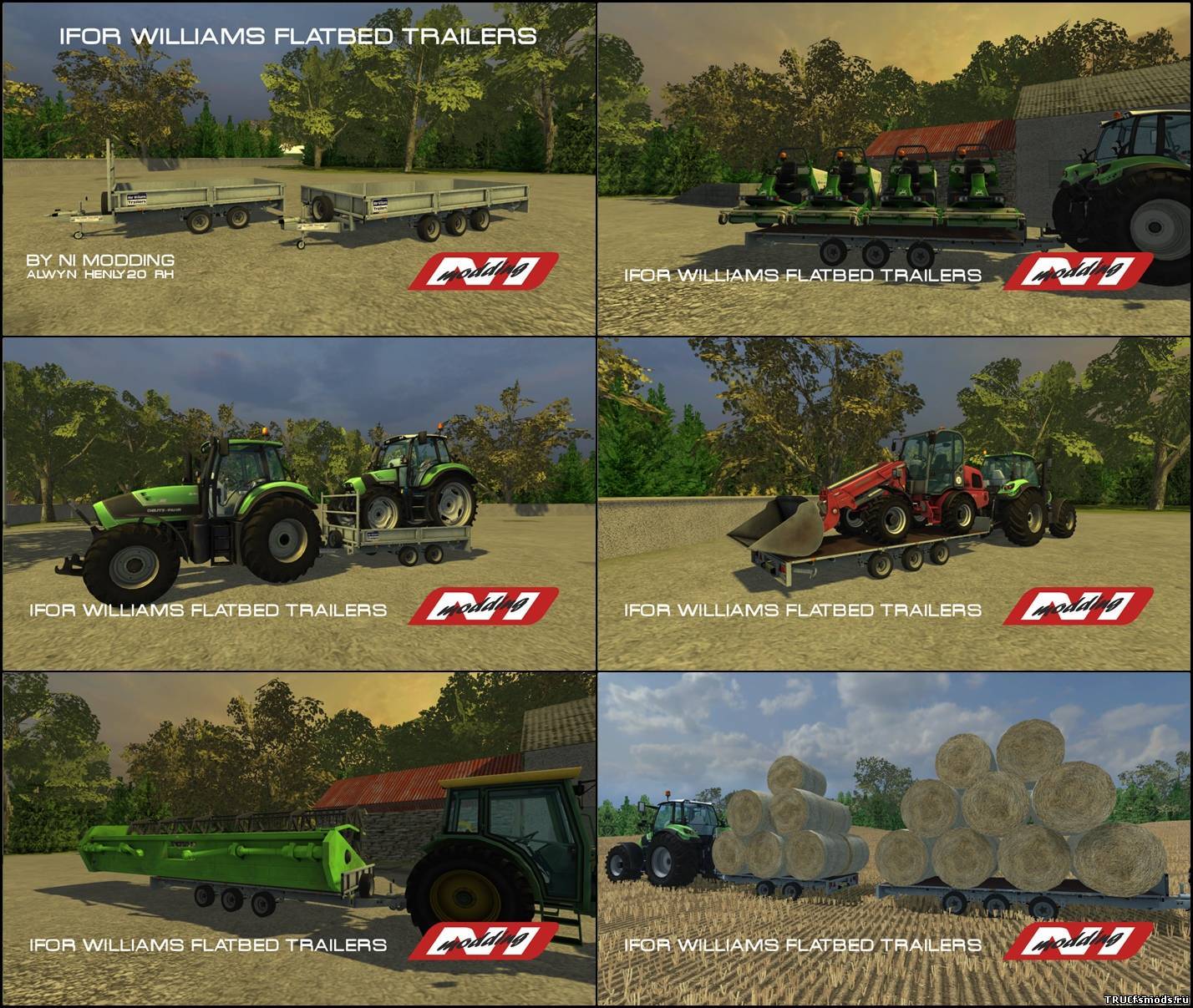 Скачать Ifor Williams Flat Bed Trailers для Farming Simulator 2013