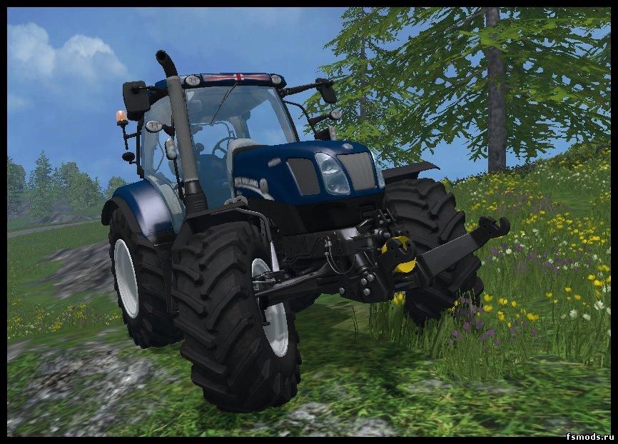 Скачать New Holland T6.160 BLUE POWER для Farming Simulator 2015