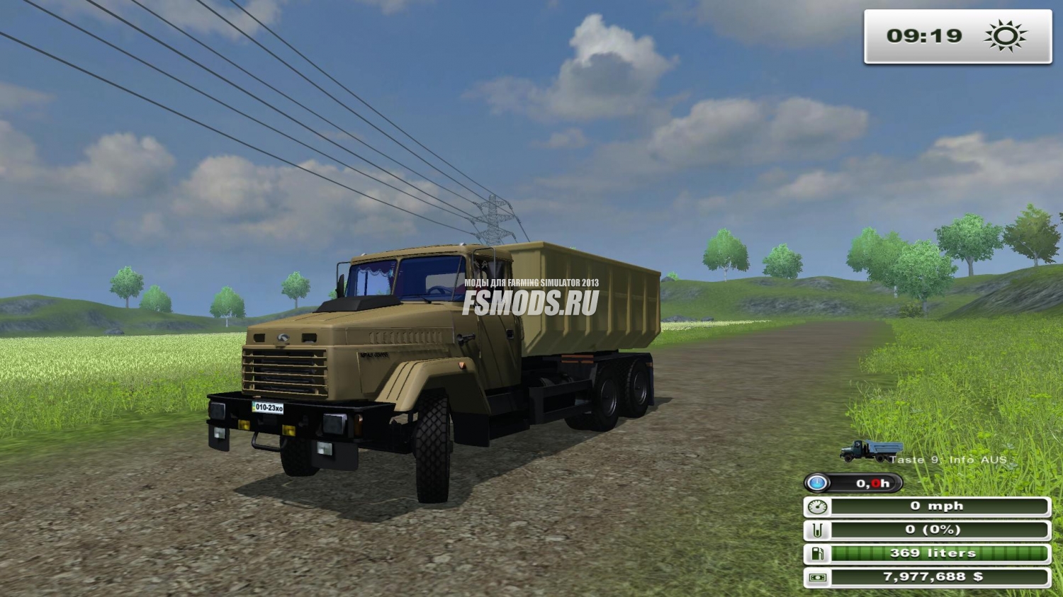 Скачать КрАЗ 65055 V3.0 для Farming Simulator 2013