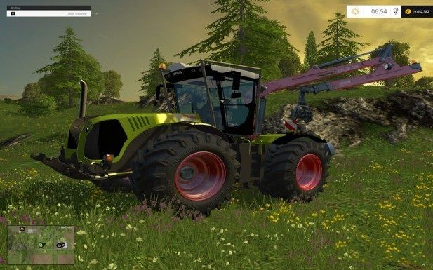 Скачать Claas Xerion 5000 Forest v1.0 для Farming Simulator 2015