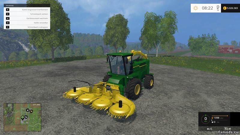 Скачать JOHN DEERE 7180 KEMPER 460PLUS V1.0 для Farming Simulator 2015