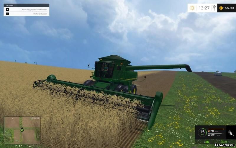Скачать JOHN DEERE 9770 STS V1.0 для Farming Simulator 2015