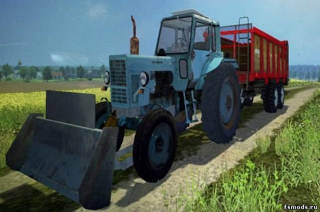 МТЗ 80 и отвал для Farming Simulator 2013