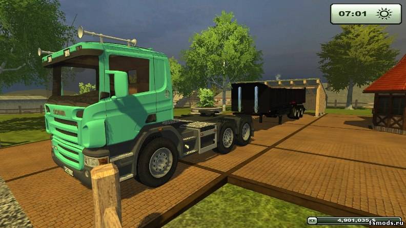 Скачать Scania P420 с прицепом для Farming Simulator 2013