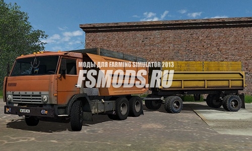 Скачать КамАЗ-55111 & ГКБ-8527 для Farming Simulator 2013