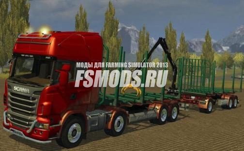 Scania R730 с манипулятором для Farming Simulator 2013