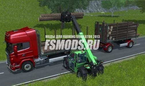 Скачать Scania R730 для перевозки леса для Farming Simulator 2013