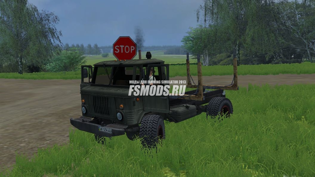 GAZ 66 лесовоз для Farming Simulator 2013
