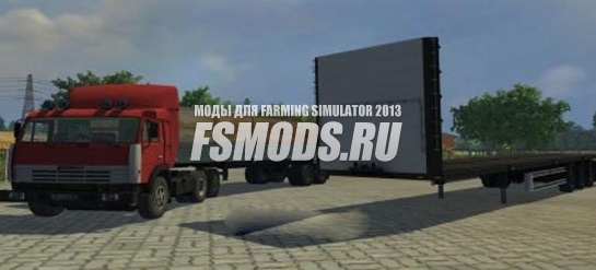 Скачать КАМАЗ 54115 + ОДАЗ 9370 + Полуприцеп для Farming Simulator 2013
