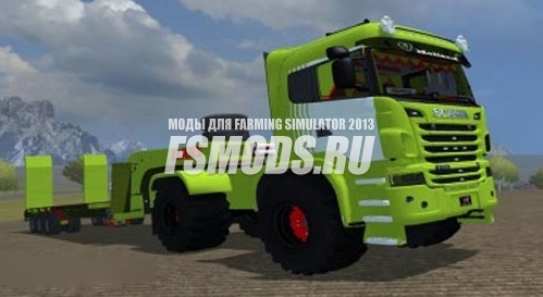 Скачать Scania Claas Edition + Trailer для Farming Simulator 2013
