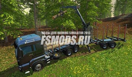 Скачать MAN TGS лесовоз + прицеп для Farming Simulator 2015