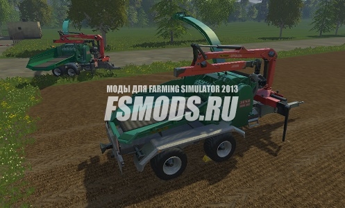 Фронтальная дробилка бревен для Farming Simulator 2015