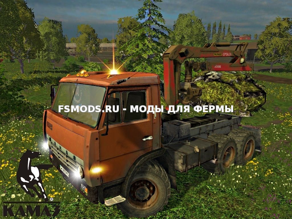 Скачать КамАЗ-55111 Forest v1.0 для Farming Simulator 2015