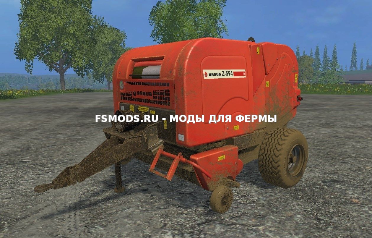 Скачать Тюкопрес Ursus Z-594 для Farming Simulator 2015