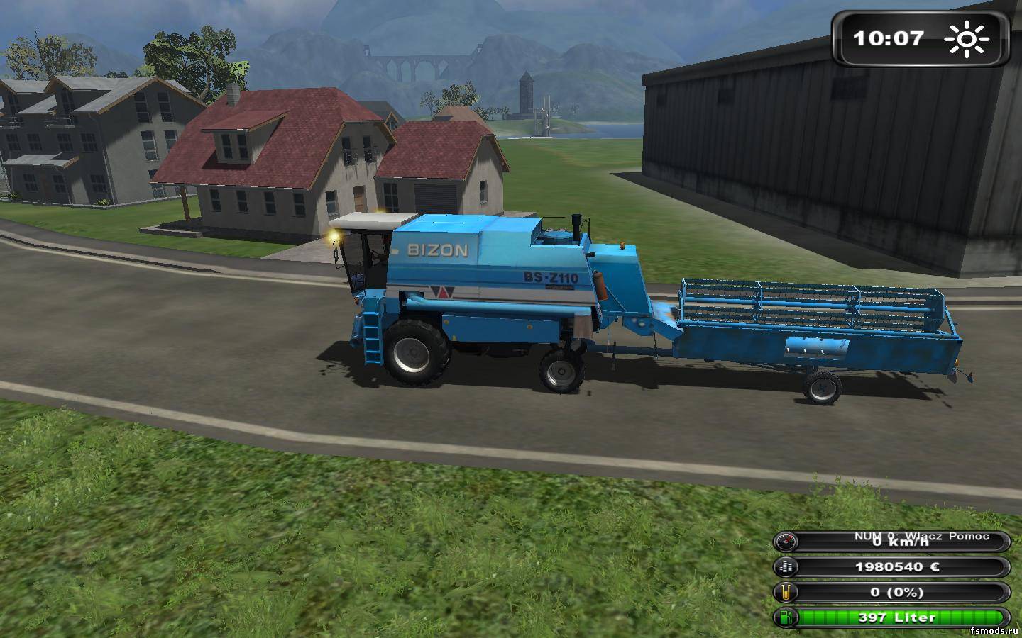 Скачать БИЗОН Z110 для Farming Simulator 2013