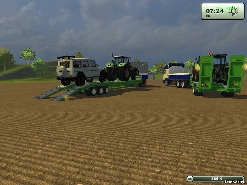 Прицепы для перевозки техники для Farming Simulator 2013