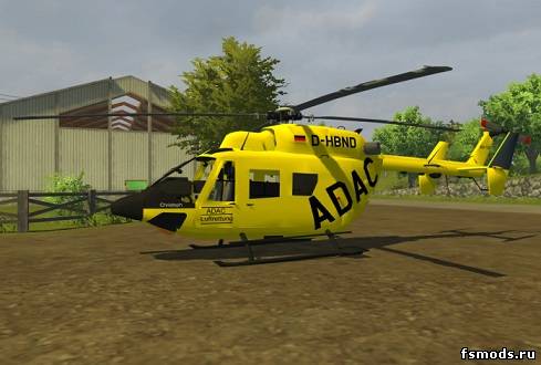 Скачать Вертолёт ADAC для Farming Simulator 2013