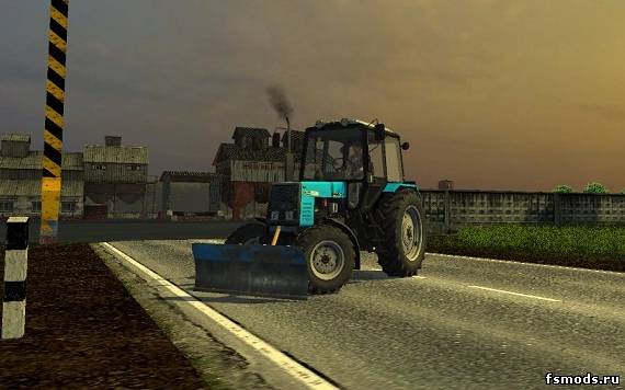 МТЗ 1025 с отвалом для Farming Simulator 2013