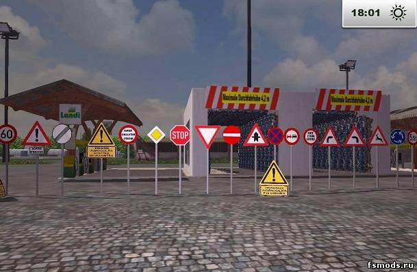 Дорожные знаки для Farming Simulator 2013