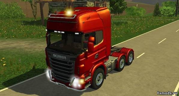 Скачать Scania R730 Topline Red v 1.1 MR для Farming Simulator 2013