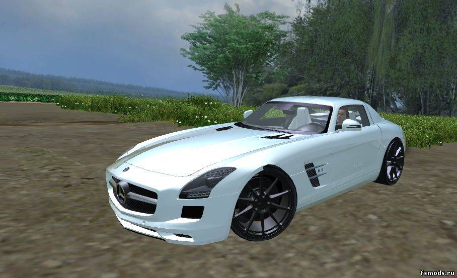 Скачать Mercedes SLS AMG для Farming Simulator 2013